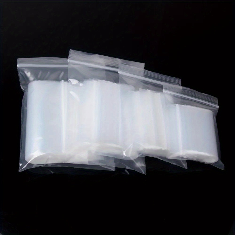 Ziploc Food Storage - 100pcs, Thick Clear Zip Lock Ziplock
