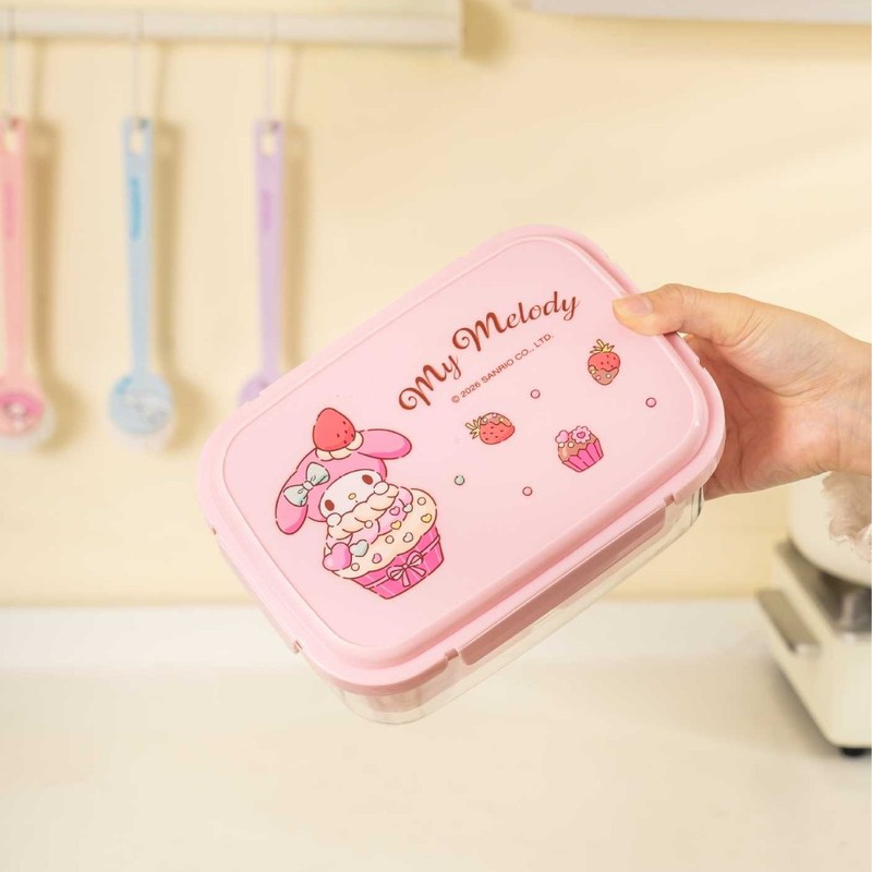 Food Storage Dividers - Hello Kitty Kuromi Food Storage Container—Microwave-Safe,