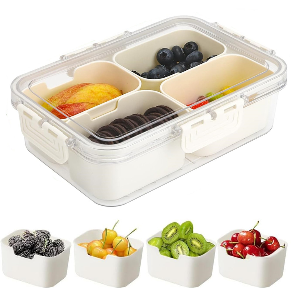 Food Storage Dividers - Portable Food Storage Box, Snack Storage