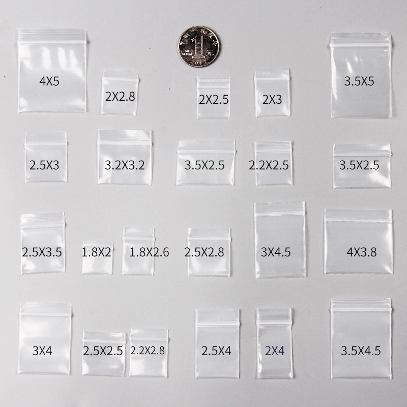 Ziploc Food Storage - 100pcs Mini Zip Lock Bags Plastic