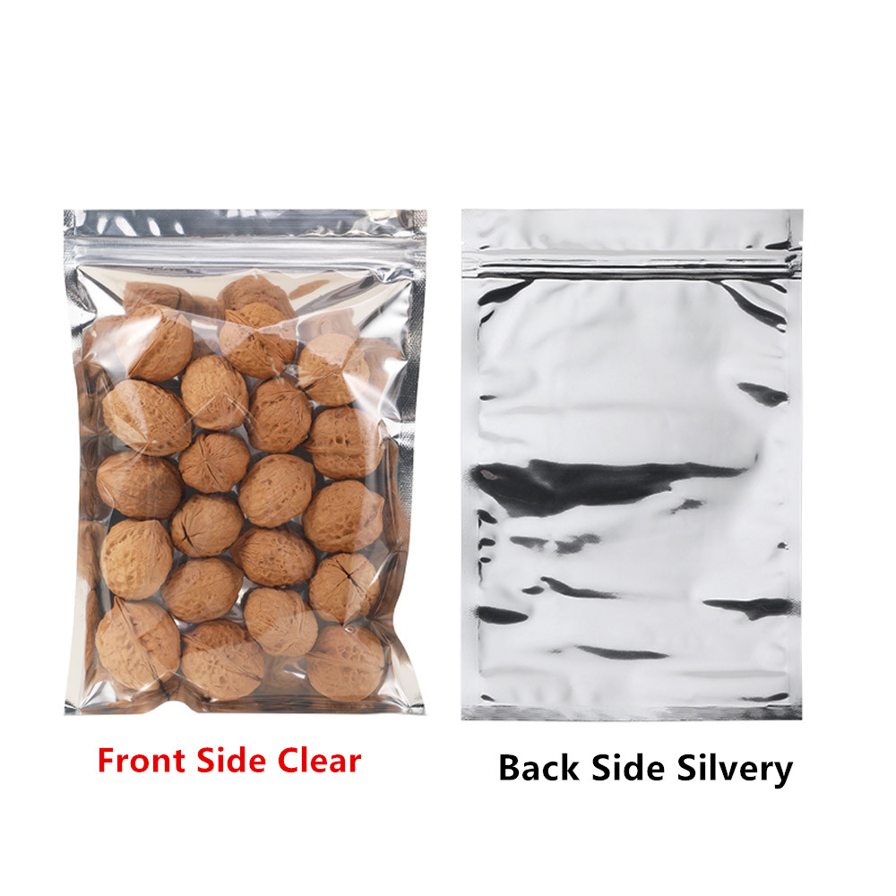 100pcs One Side Transparent Al - Ziploc Food Storage ulasan dan harga
