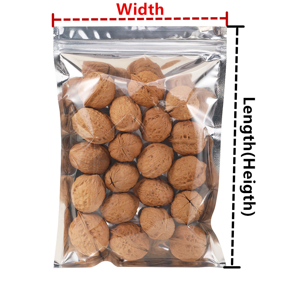 100pcs One Side Transparent Al - Ziploc Food Storage ulasan dan harga