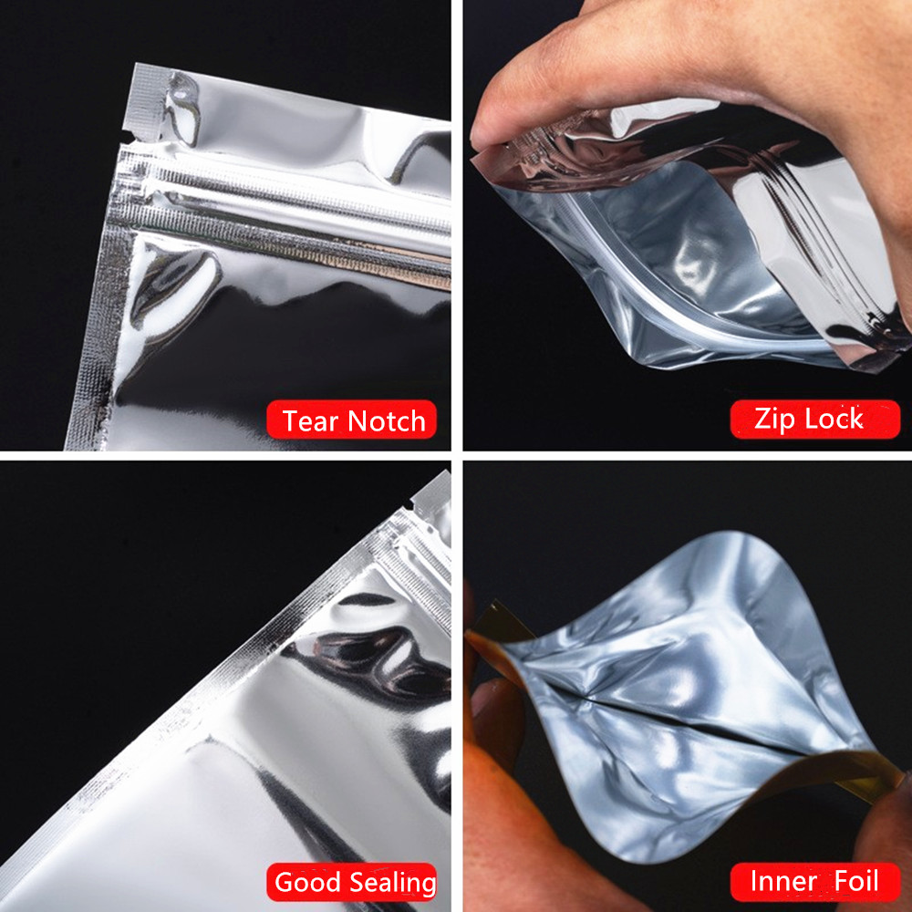 Shinny Silver Aluminizing Foil - Ziploc Food Storage ulasan dan harga