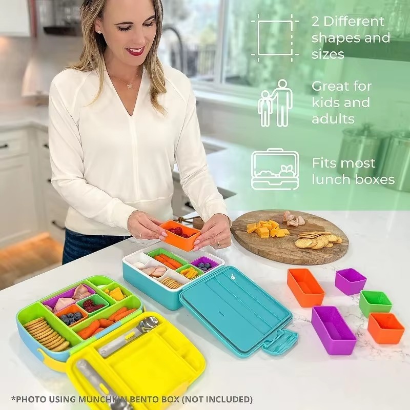 Silicone Food Box Dividers Bak - Food Storage Dividers ulasan dan harga