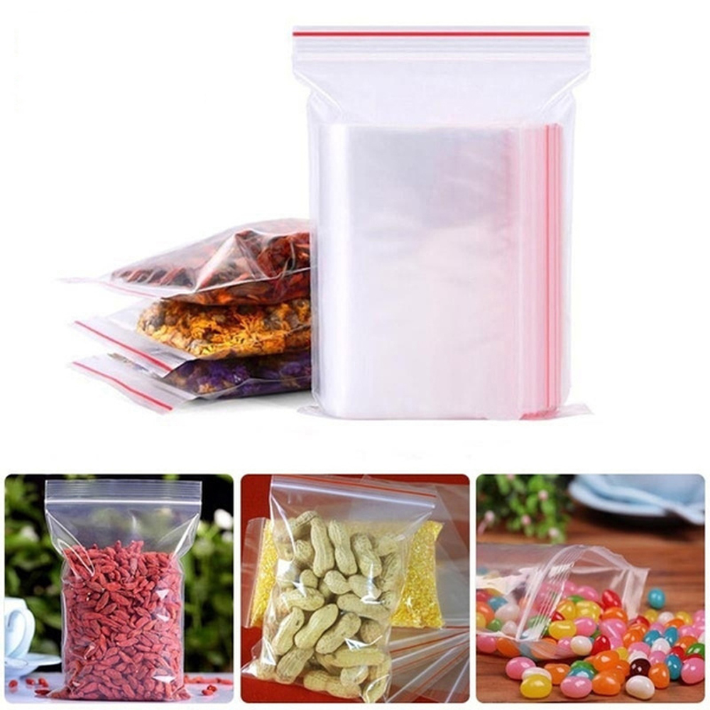 100-1000Pcs Small Zip Lock Pla - Ziploc Food Storage ulasan dan harga