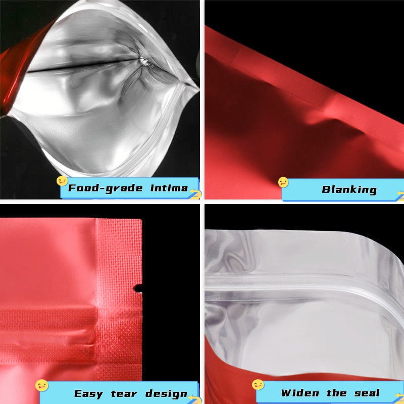 100 pcs Colorful Top Feed Foil - Ziploc Food Storage ulasan dan harga