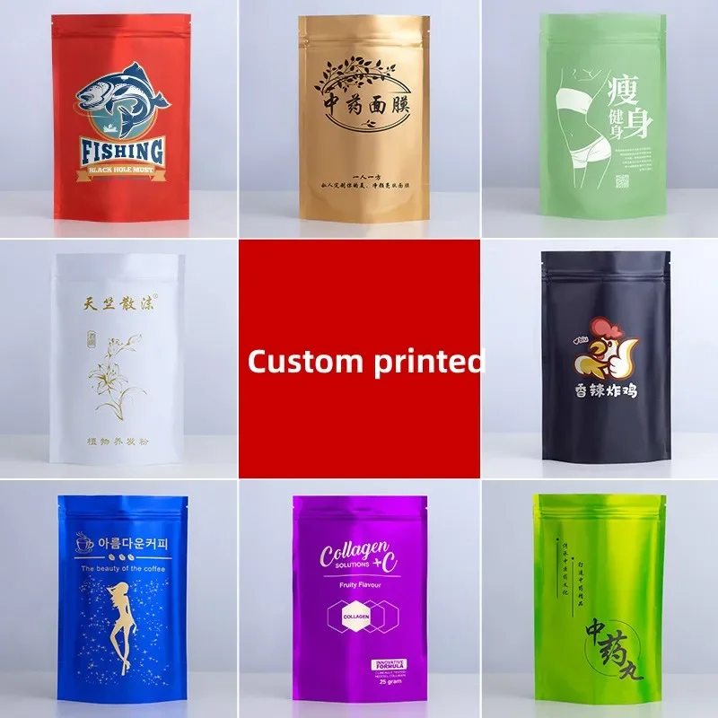 100pcs Custom Matt Finished Se - Ziploc Food Storage ulasan dan harga