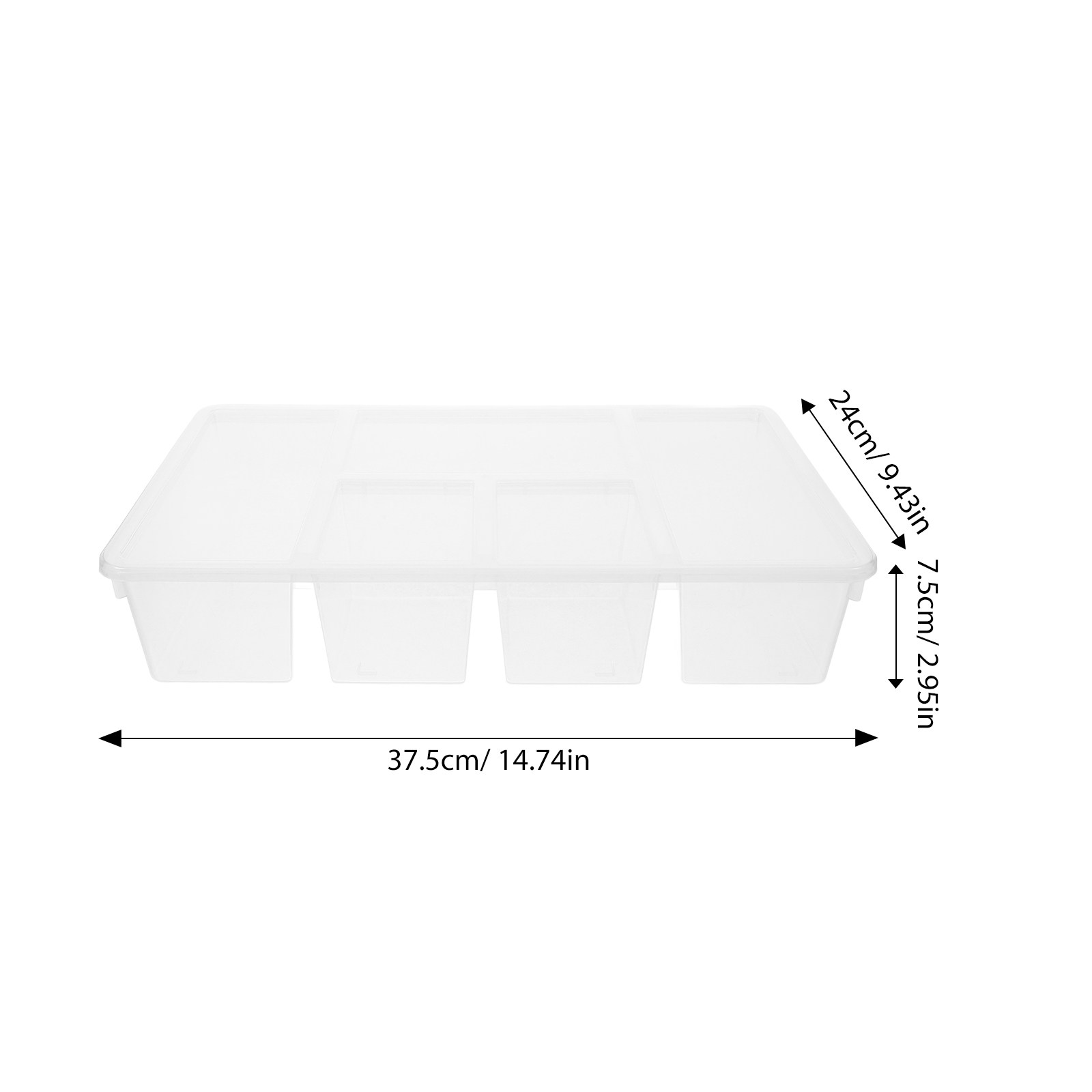 5 Compartment Veggie Tray Food - Food Storage Dividers ulasan dan harga