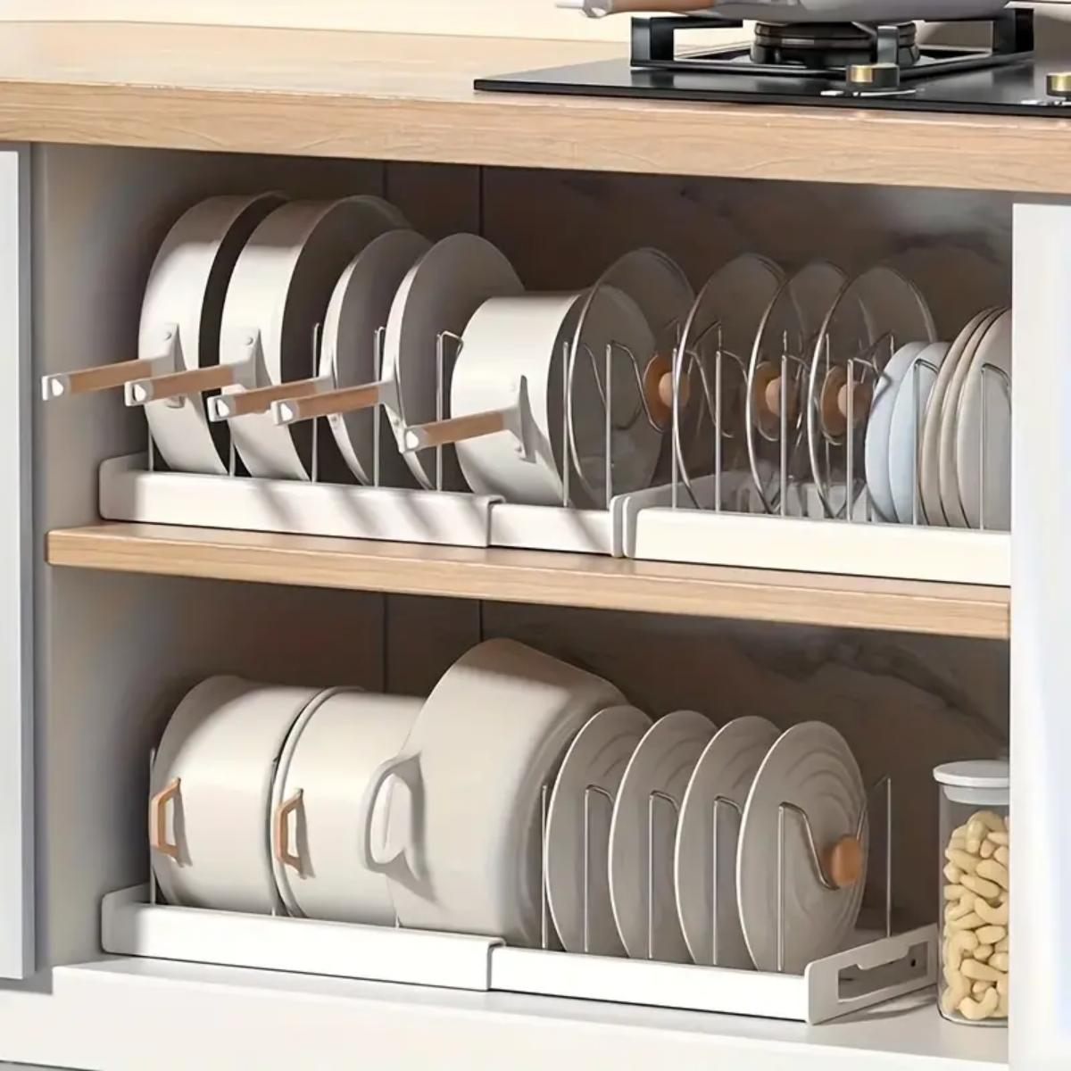 Expandable Kitchen Pot Pan Org - Food Storage Dividers ulasan dan harga