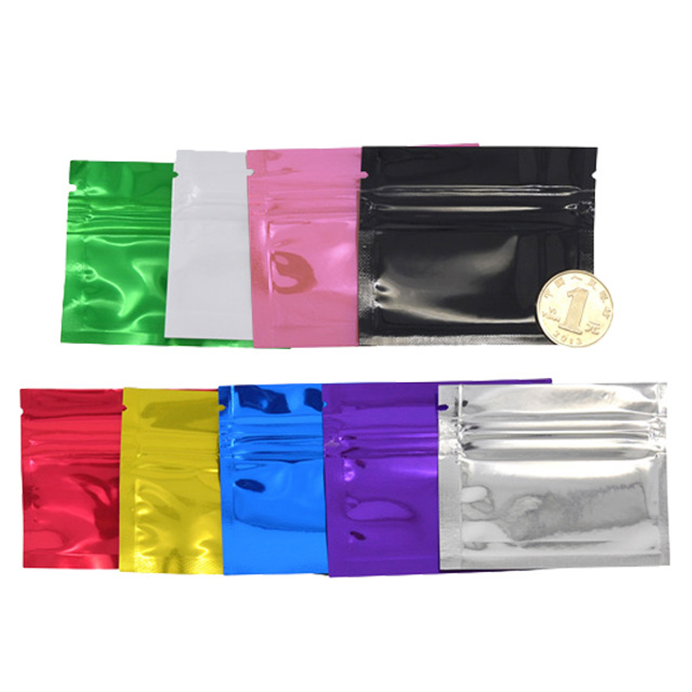100Pcs Colorful Glossy Aluminu - Ziploc Food Storage ulasan dan harga