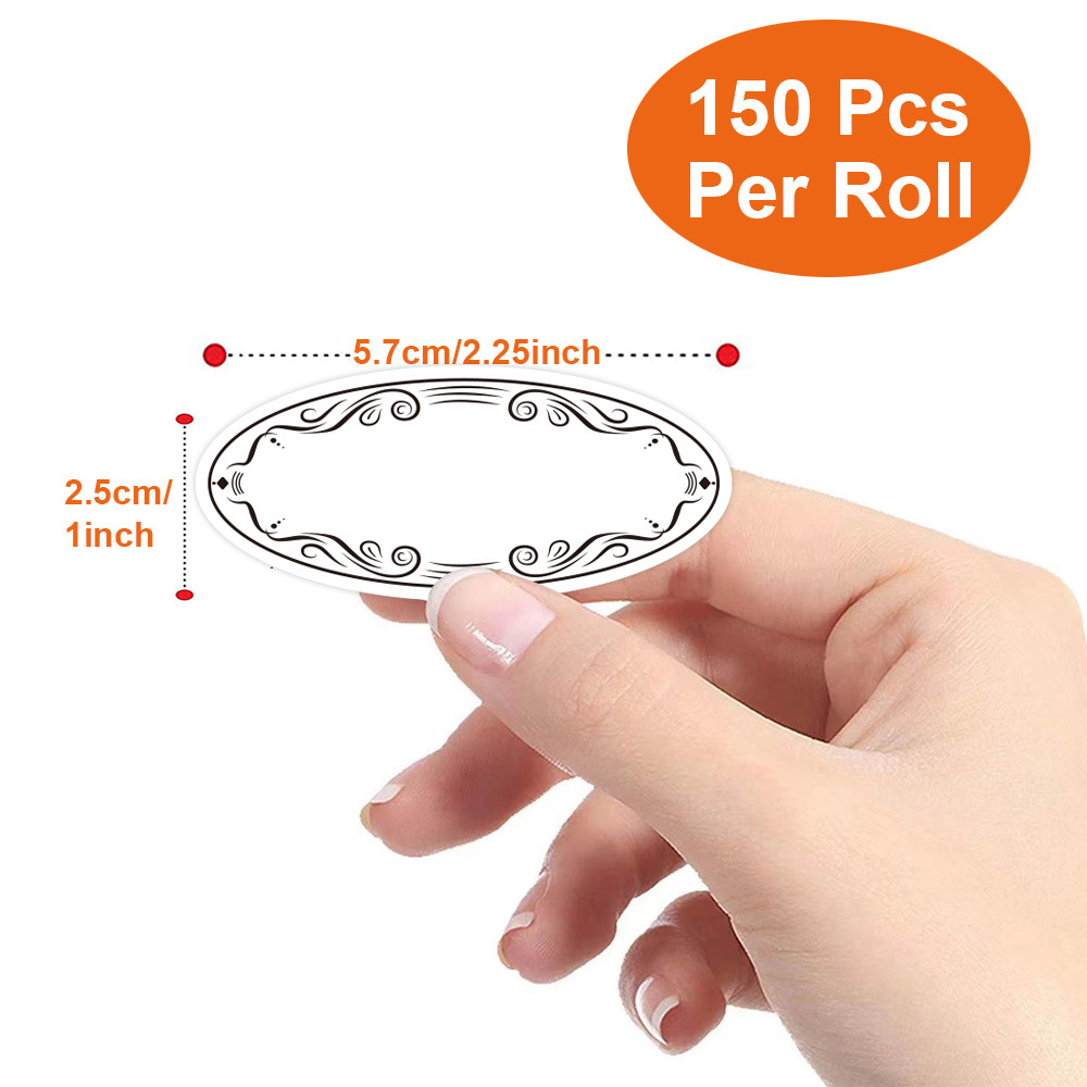 150Pcs Oval Canning Labels for - Food Storage 1 Year ulasan dan harga