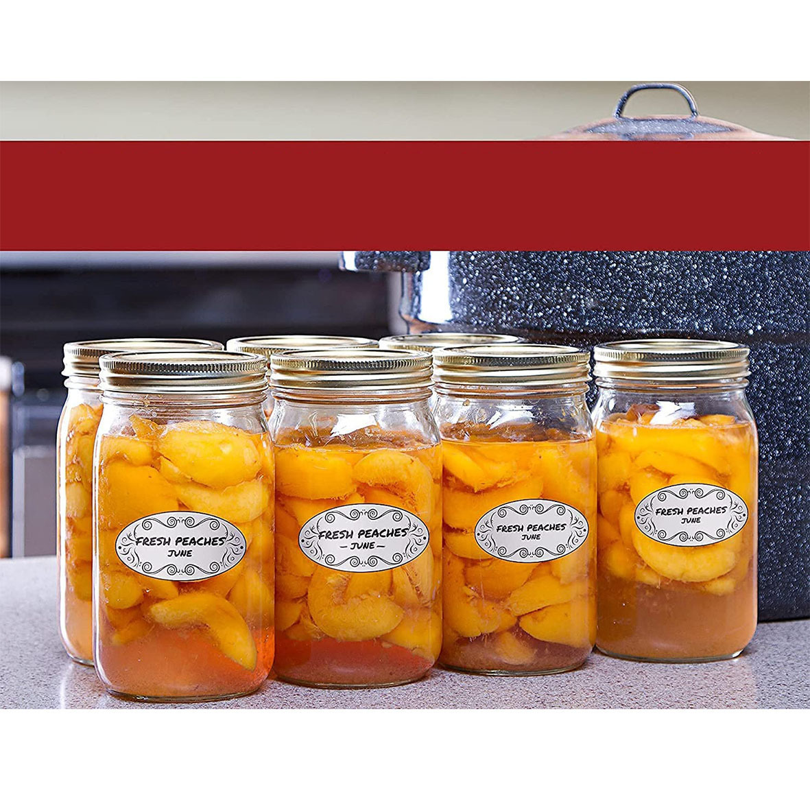 150Pcs Oval Canning Labels for - Food Storage 1 Year ulasan dan harga