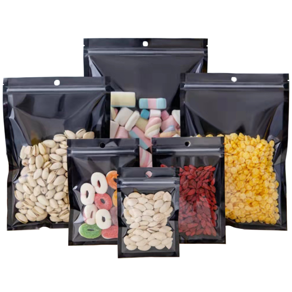 100Pcs Clear Black Aluminum Fo - Ziploc Food Storage ulasan dan harga
