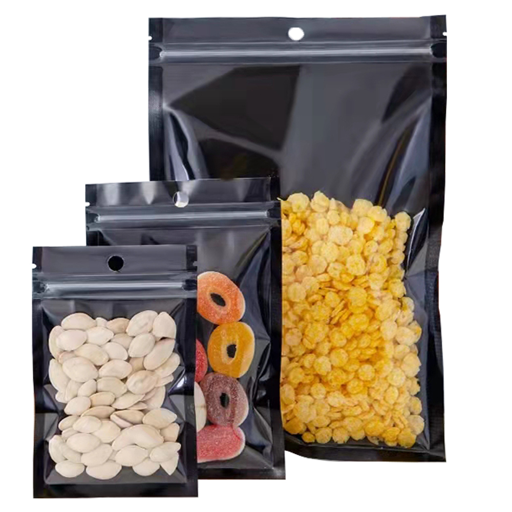 100Pcs Clear Black Aluminum Fo - Ziploc Food Storage ulasan dan harga