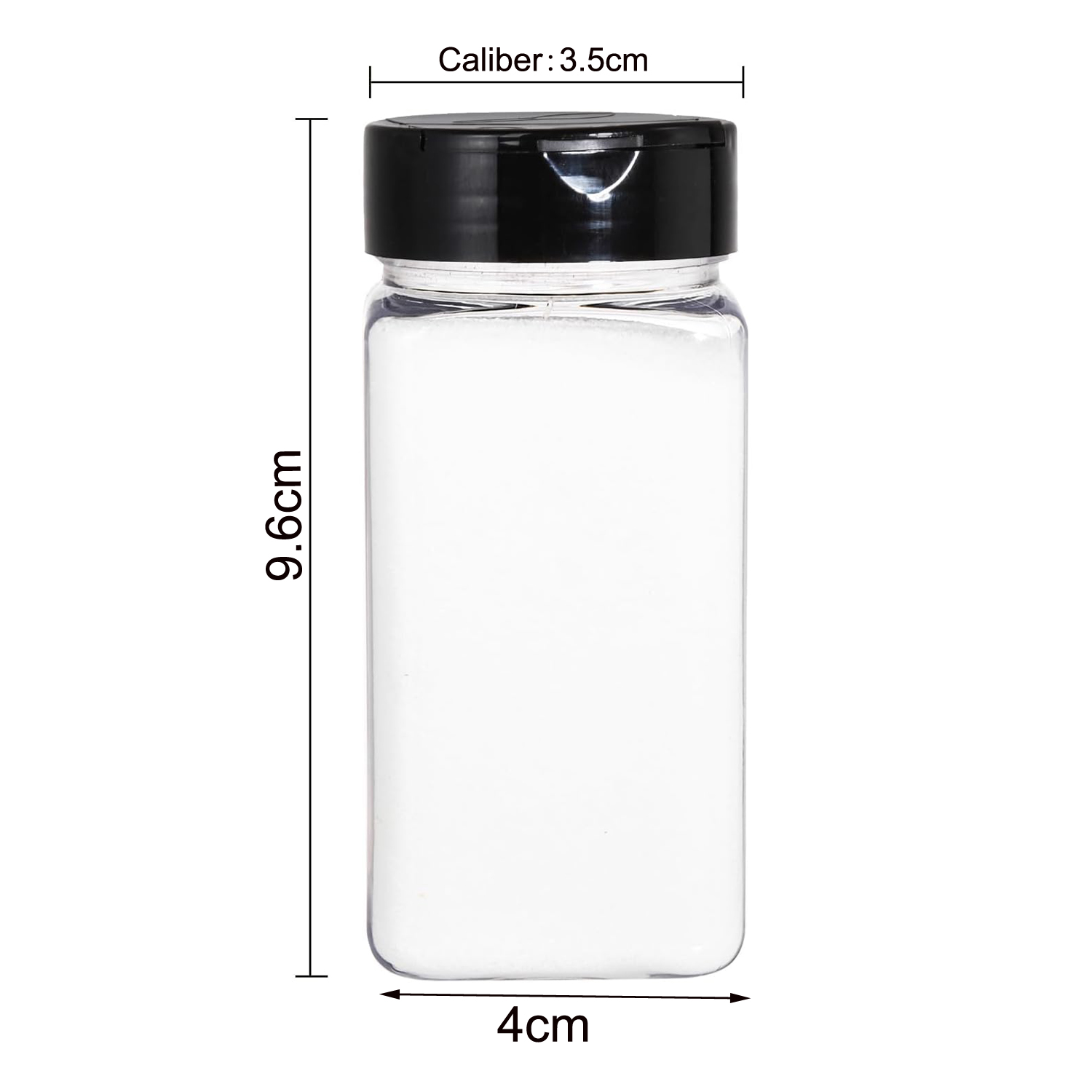 Square Large Plastic Spice Jar - Food Storage Heat ulasan dan harga