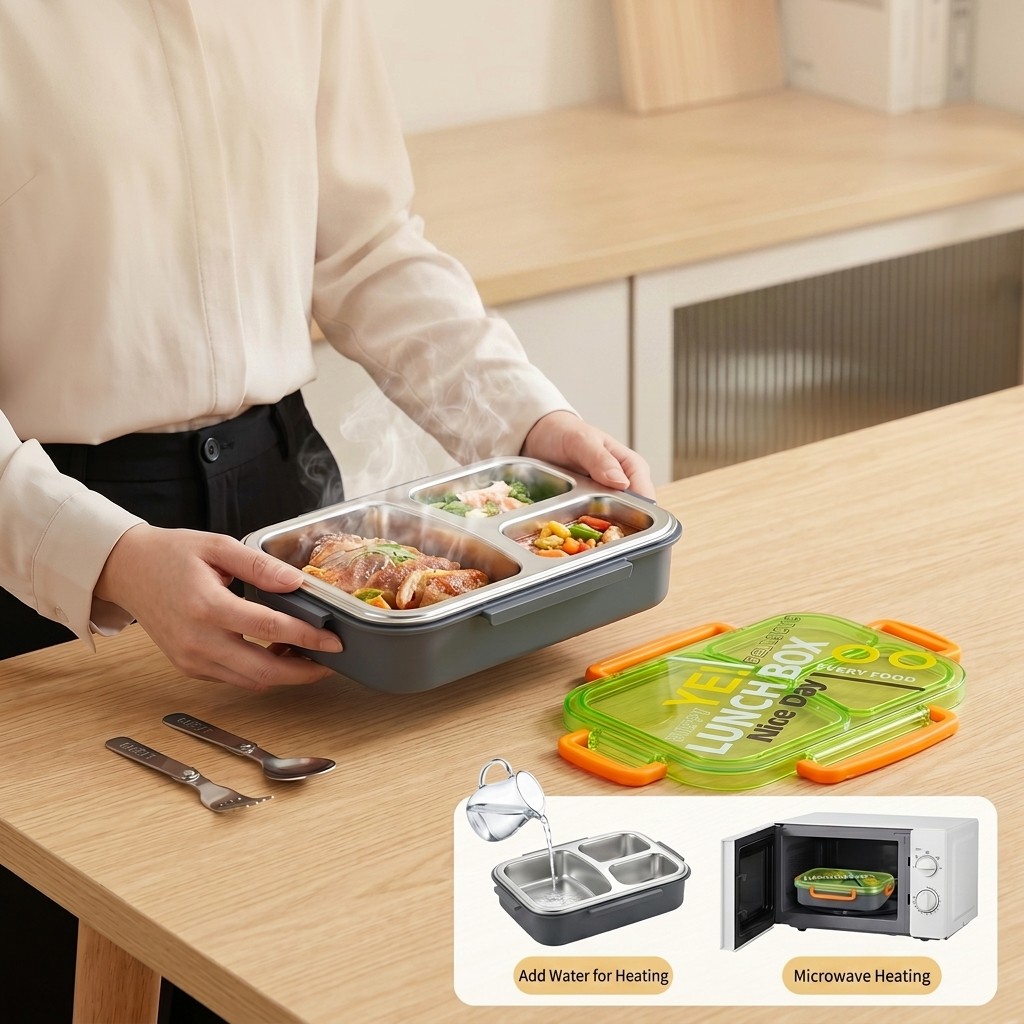 Microwavable 304 Stainless Ste - Food Storage Dividers ulasan dan harga