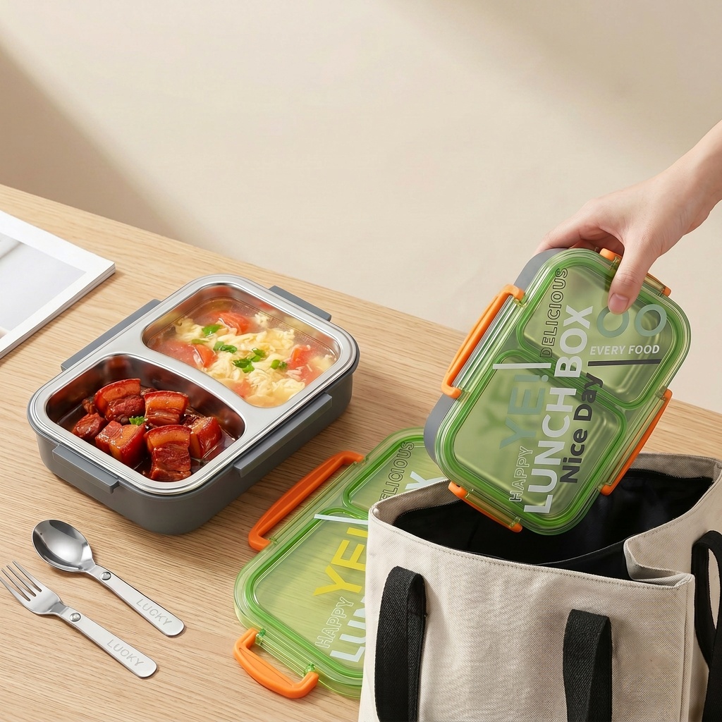 Microwavable 304 Stainless Ste - Food Storage Dividers ulasan dan harga