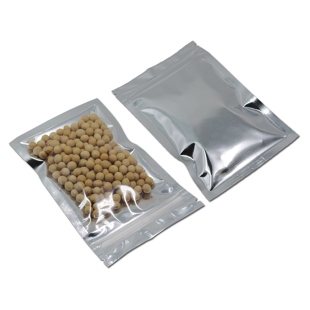 100Pcs Clear Silver Zip Lock M - Ziploc Food Storage ulasan dan harga