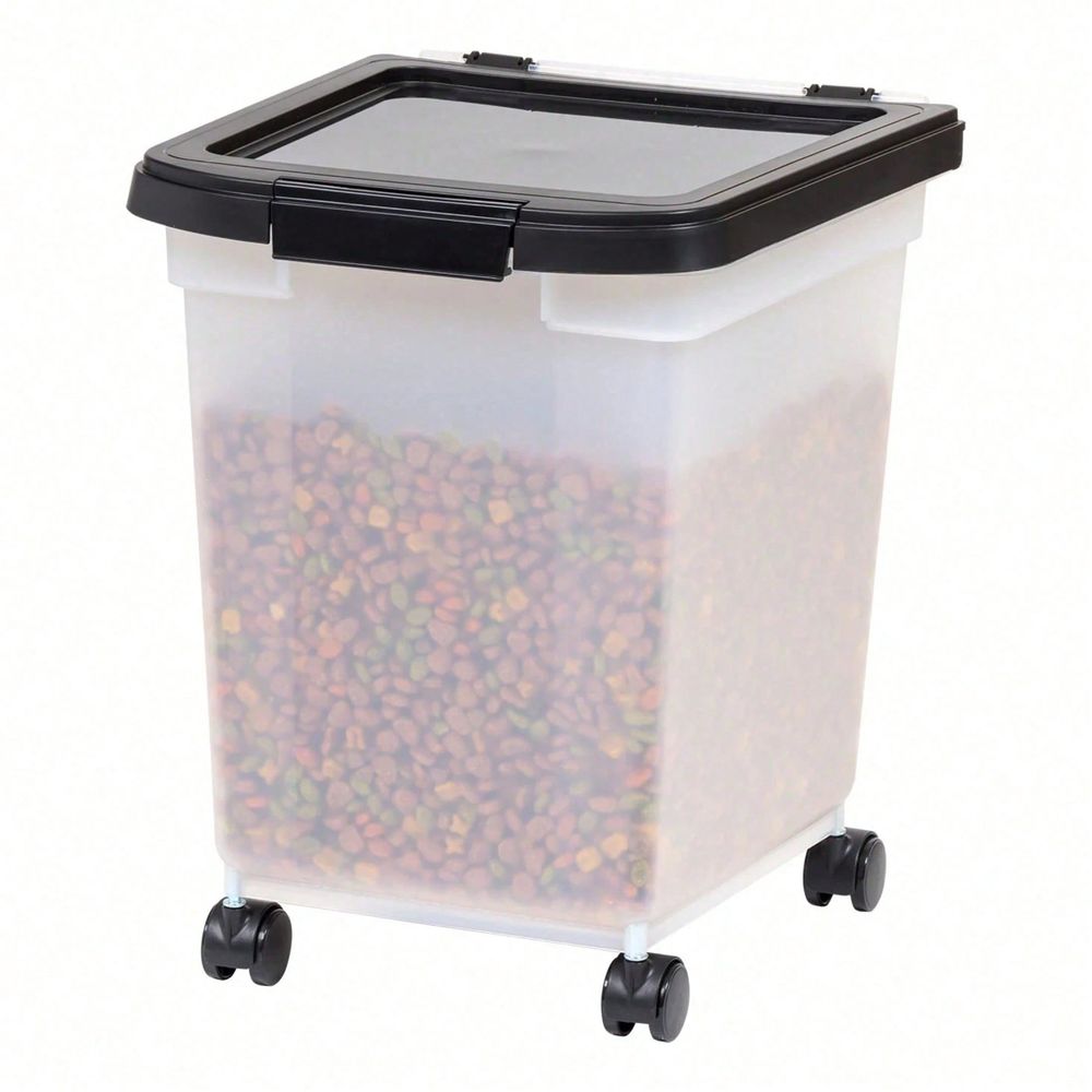 Transparent Plastic Storage Bu - Food Storage With Wheels ulasan dan harga